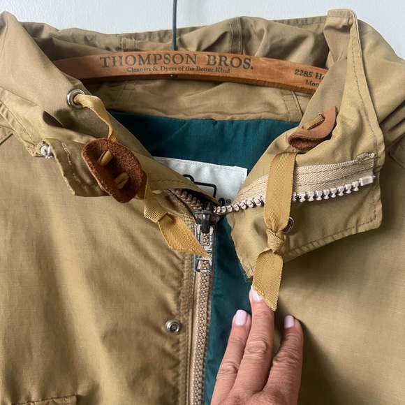 Vintage Woolrich Beige Men’s Parka 1980’s Woolrich Jacket 80’s Utility Jacket - Picture 4 of 11